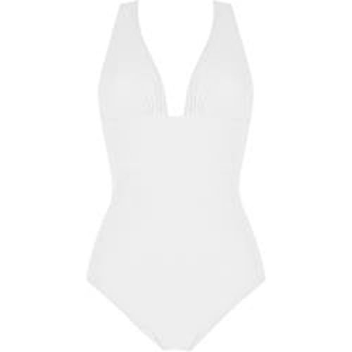 Maillot de bain 1 pièce décolleté Capri sans armatures Sensitive Uni Life - PAIN DE SUCRE - Modalova