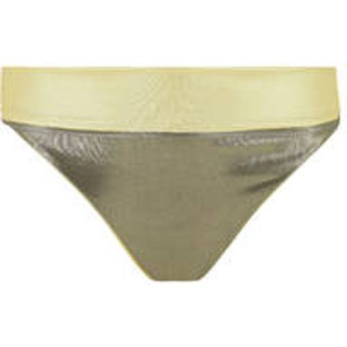 Bas de maillot de bain culotte haute réversible toby Gold Mat - PAIN DE SUCRE - Modalova