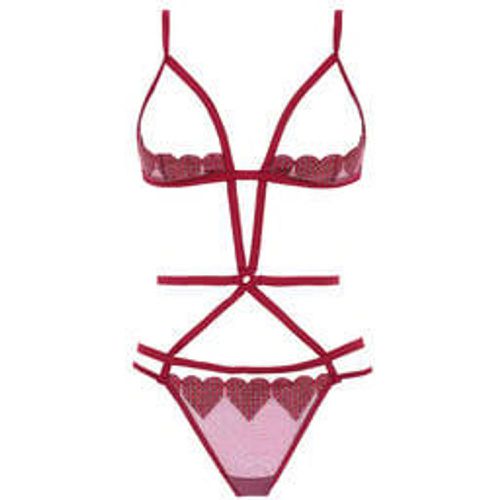 Body string ouvert en soie Heart - FLEUR DU MAL - Modalova