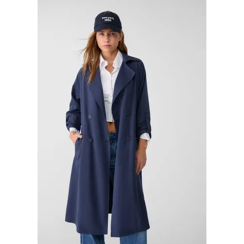 Trench long et fluide S - Stradivarius - Modalova