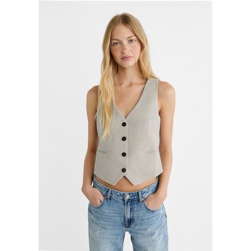 Gilet court boutons XS - Stradivarius - Modalova