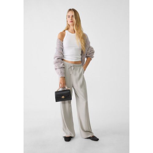 Pantalon fluide lin XS - Stradivarius - Modalova