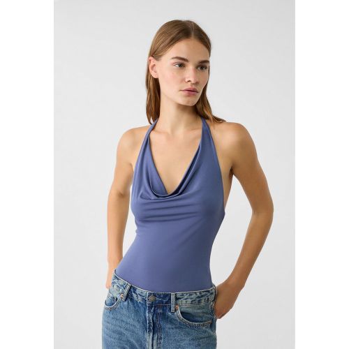 Stradivarius Body drapé Indigo XS - Stradivarius - Modalova