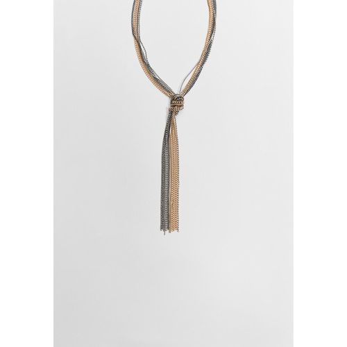 Collier avec nœud en métal mélangé OS - Stradivarius - Modalova