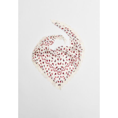 Bandana avec dentelle Écru OS - Stradivarius - Modalova