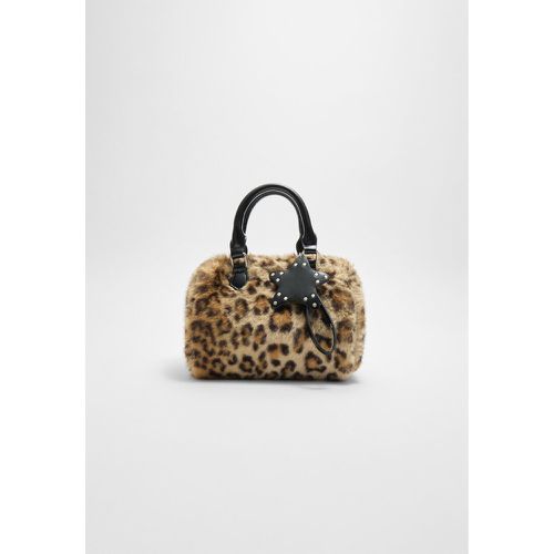 Sac bowling en fausse fourrure avec charm OS - Stradivarius - Modalova