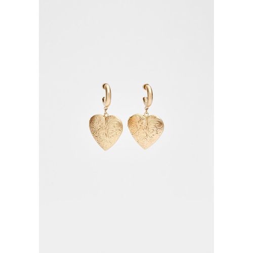 Boucles d’oreilles cœur ouvert OS - Stradivarius - Modalova