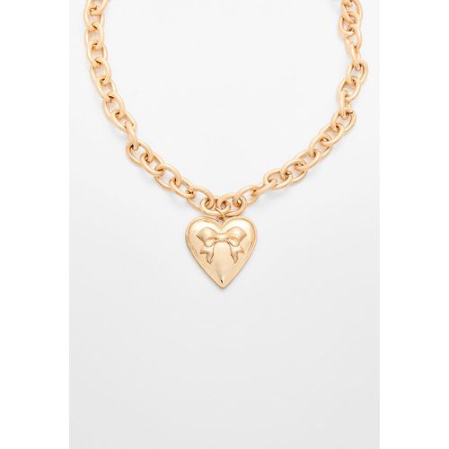 Collier avec charm cœur OS - Stradivarius - Modalova