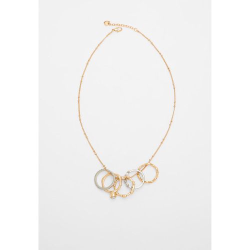 Collier chaîne avec anneaux OS - Stradivarius - Modalova