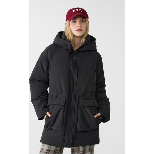 Manteau matelassé regular fit à capuche XS - Stradivarius - Modalova