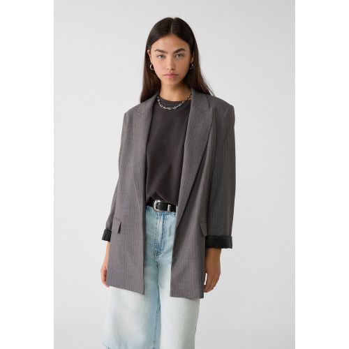 Blazer fluide ouvert à rayures XS - Stradivarius - Modalova