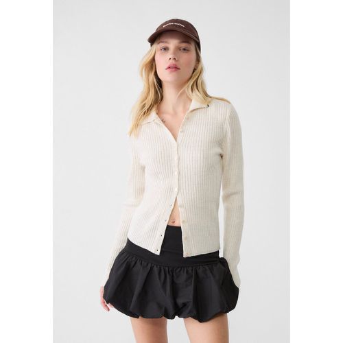 Veste polo en maille à boutons XS - Stradivarius - Modalova