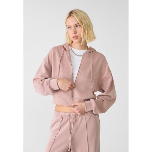 Veste à capuche au toucher doux XS - Stradivarius - Modalova