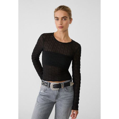 Top en tulle ondulé XS - Stradivarius - Modalova