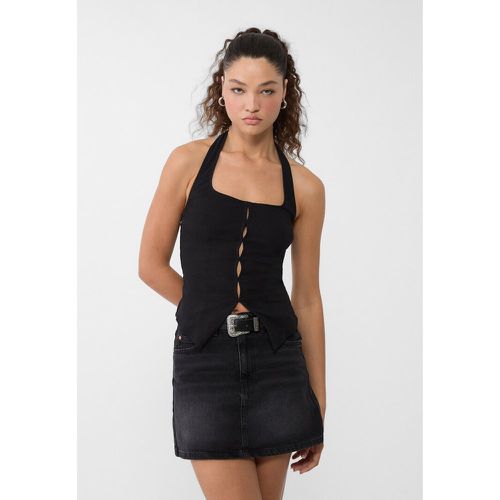 Top encolure américaine fendu XS - Stradivarius - Modalova