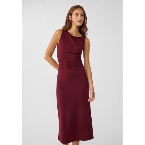 Robe midi à décolleté asymétrique XS - Stradivarius - Modalova