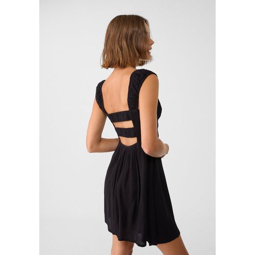 Robe courte fluide avec élastiques XS - Stradivarius - Modalova