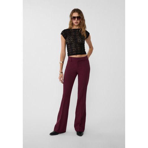 Pantalon flare relaxed fit tailoring 44 - Stradivarius - Modalova