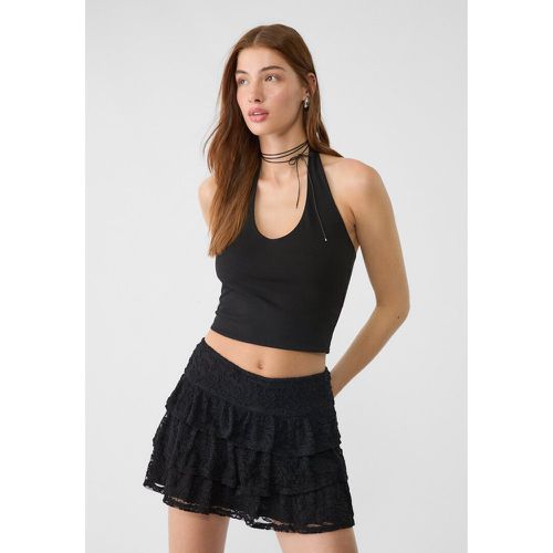 Jupe-culotte fluide dentelle XS - Stradivarius - Modalova