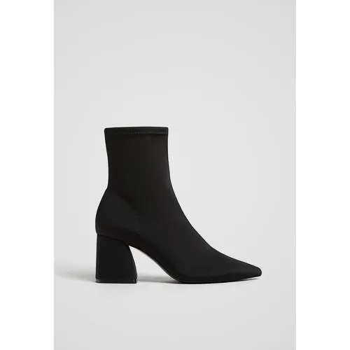 Bottines à talon en tissu 40 - Stradivarius - Modalova