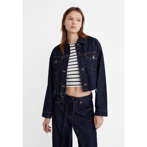 Veste en jean cropped XL - Stradivarius - Modalova