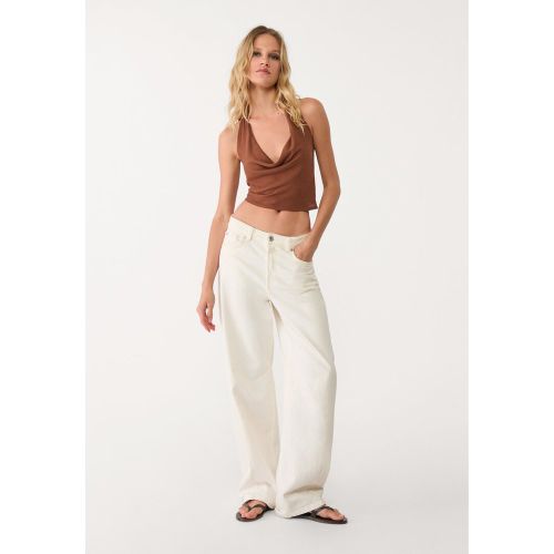Top fluide encolure américaine XS - Stradivarius - Modalova