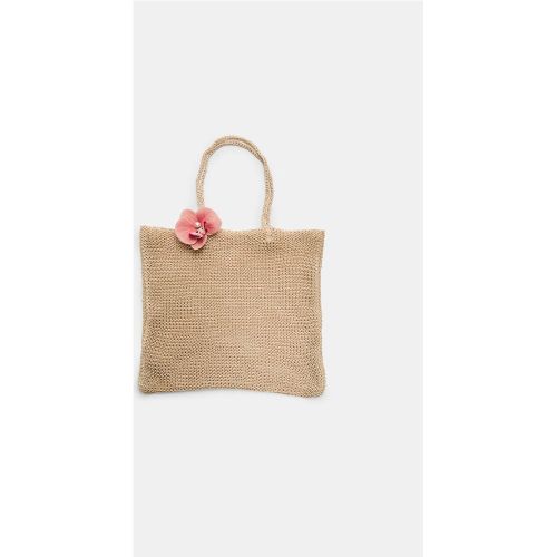 Sac crochet fleur Écru OS - Stradivarius - Modalova