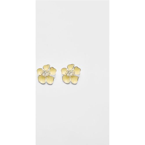 Boucles d’oreilles fleur émail OS - Stradivarius - Modalova
