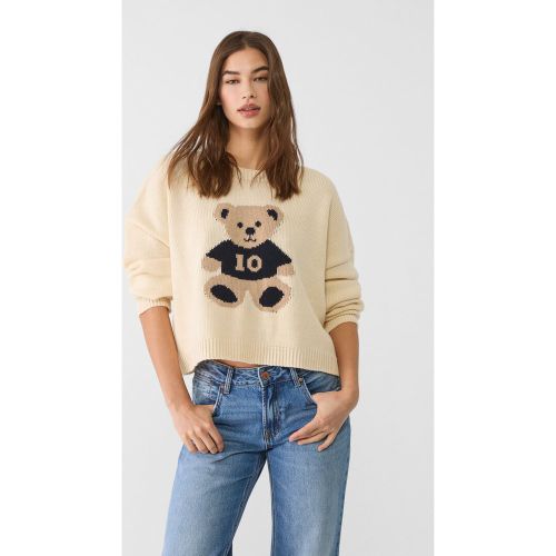 Pull maille cropped XS - Stradivarius - Modalova
