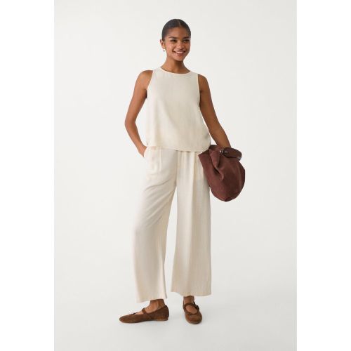 Jupe-culotte avec lin 32 - Stradivarius - Modalova