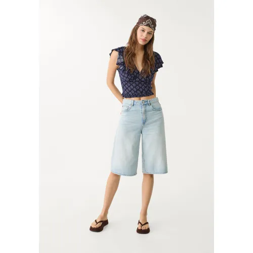Short bermuda en jean 32 - Stradivarius - Modalova