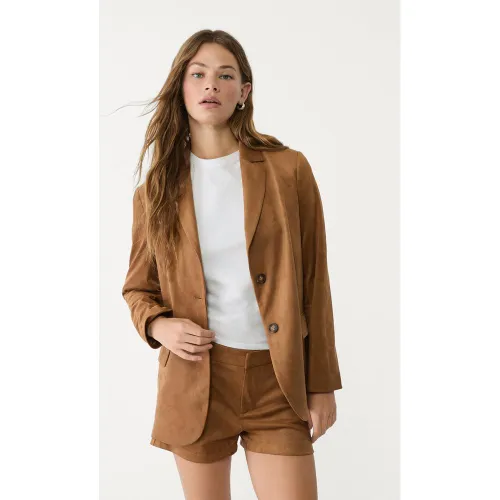 Mini-short en suédine 32 - Stradivarius - Modalova