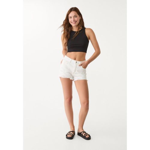 T-shirt court basique côtelé XS - Stradivarius - Modalova