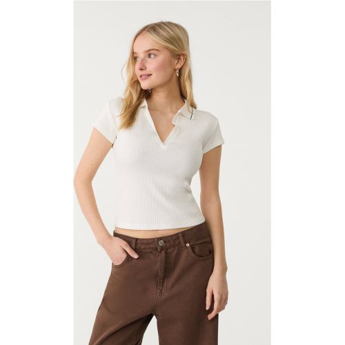 Stradivarius Polo basique Écru XS - Stradivarius - Modalova
