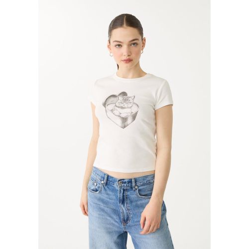 T-shirt ajusté imprimé XS - Stradivarius - Modalova