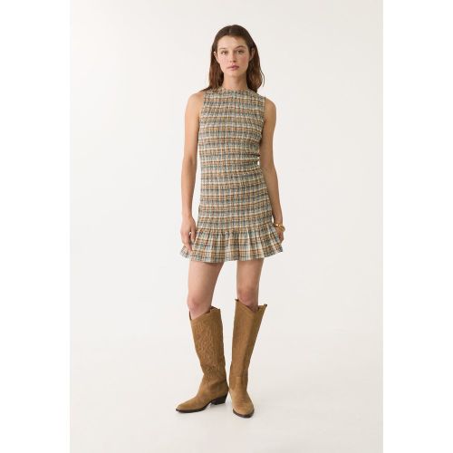 Robe courte carreaux XS - Stradivarius - Modalova