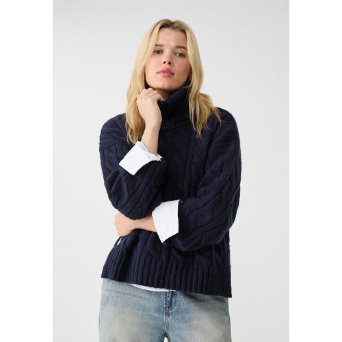 Pull col roulé maille torsadée XS - Stradivarius - Modalova