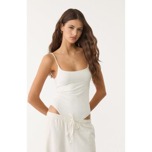 Body à bretelles fines Écru XS - Stradivarius - Modalova