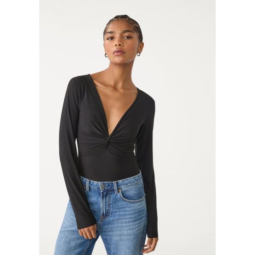 Body à col en V froncé XS - Stradivarius - Modalova