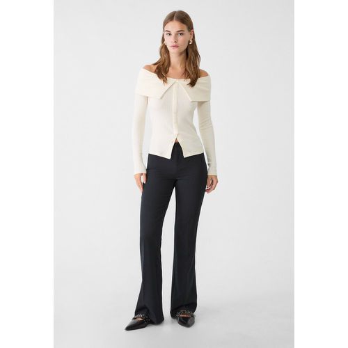 Pantalon flare relaxed fit tailoring 32 - Stradivarius - Modalova