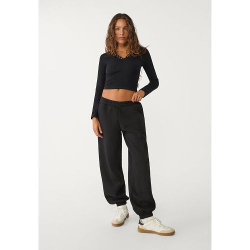 Pantalon jogger en molleton boyfriend XS - Stradivarius - Modalova