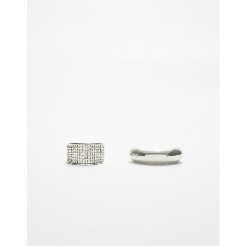 Lot de 2 chouchous métallisés brillants OS - Stradivarius - Modalova