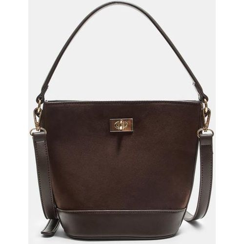 Sac bandoulière bourse en suédine OS - Stradivarius - Modalova