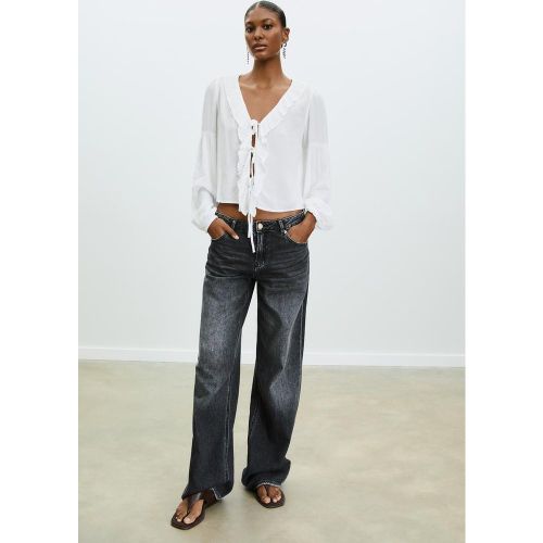 Blouse fluide à volants XS - Stradivarius - Modalova