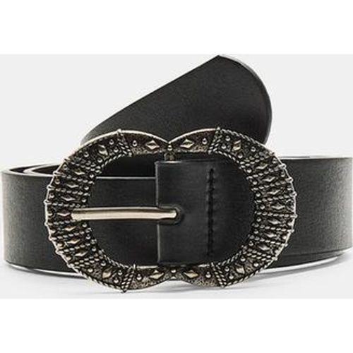 Ceinture double boucle gravée 70 - Stradivarius - Modalova