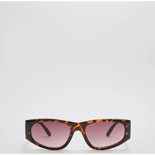 Lunettes de soleil monture épaisse effet écaille OS - Stradivarius - Modalova