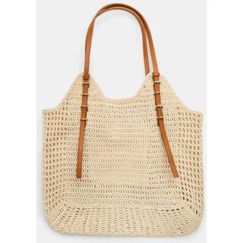 Sac bandoulière crocheté Écru OS - Stradivarius - Modalova
