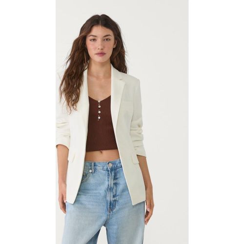 Veste cintrée à poches Écru XS - Stradivarius - Modalova