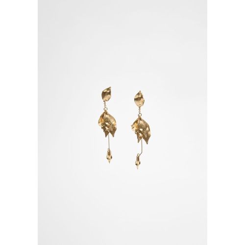 Boucles d’oreilles longues à fleurs OS - Stradivarius - Modalova