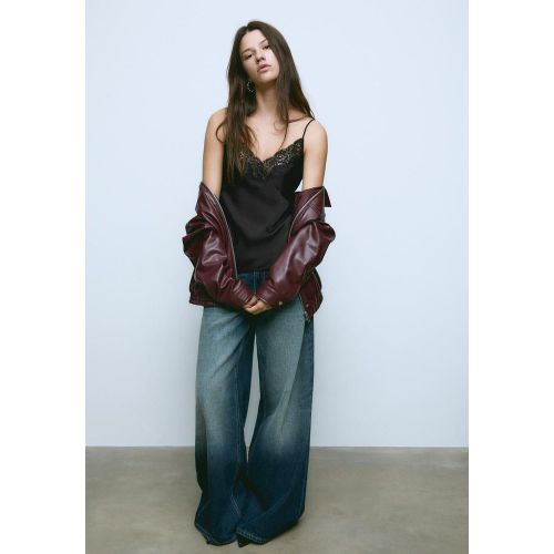 Top satiné dentelle XS - Stradivarius - Modalova